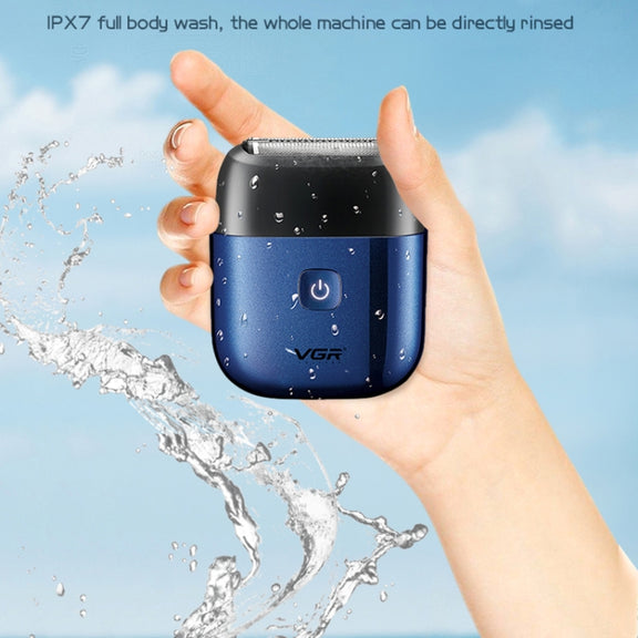 VGR V-340 5W USB Mini Portable Reciprocating Electric Shaver(Black)