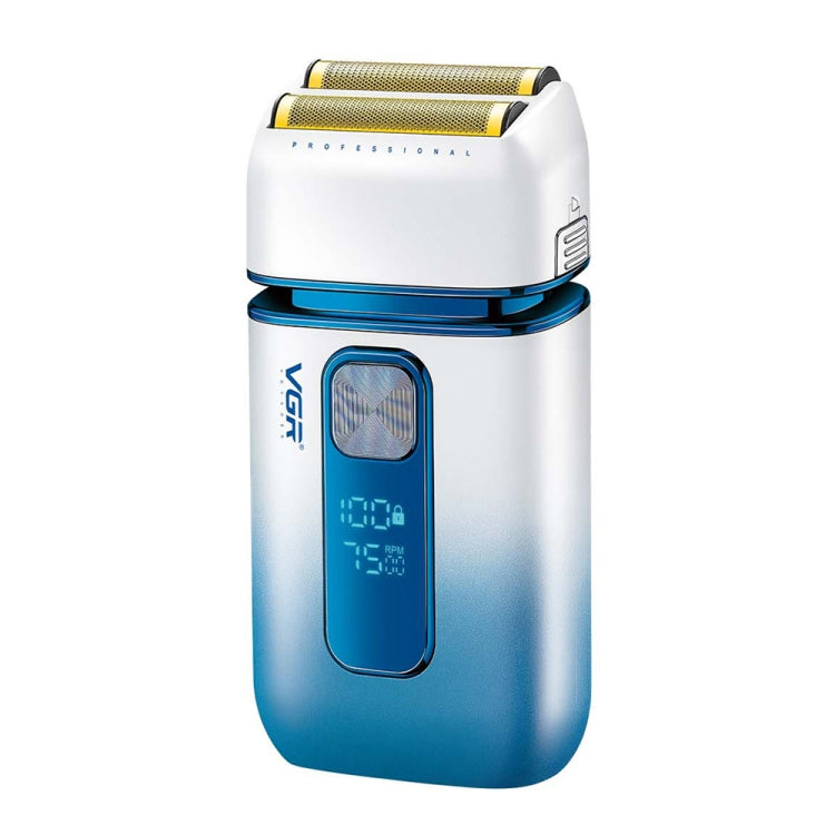 VGR V-362 5W USB Reciprocating Electric Shaver Bald Head Hair Clipper(Sky Blue)
