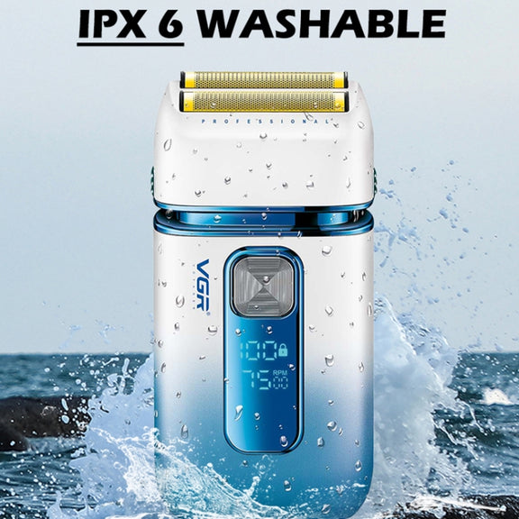 VGR V-362 5W USB Reciprocating Electric Shaver Bald Head Hair Clipper(Dark Blue)