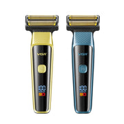 VGR V-366 5W USB 3 in 1 Nose Hair Care LCD Digital Display Electric Shaver(Yellow)