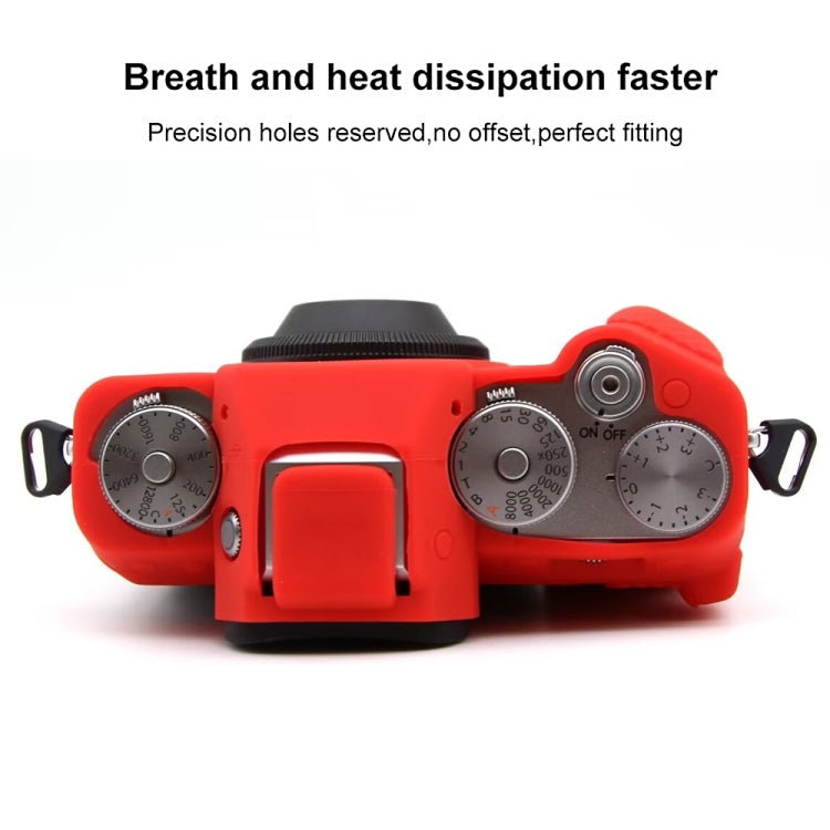 For FUJIFILM X-T5 Soft Silicone Protective Case(Red)