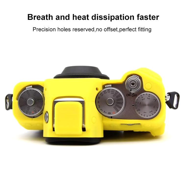 For FUJIFILM X-T5 Soft Silicone Protective Case(Yellow)