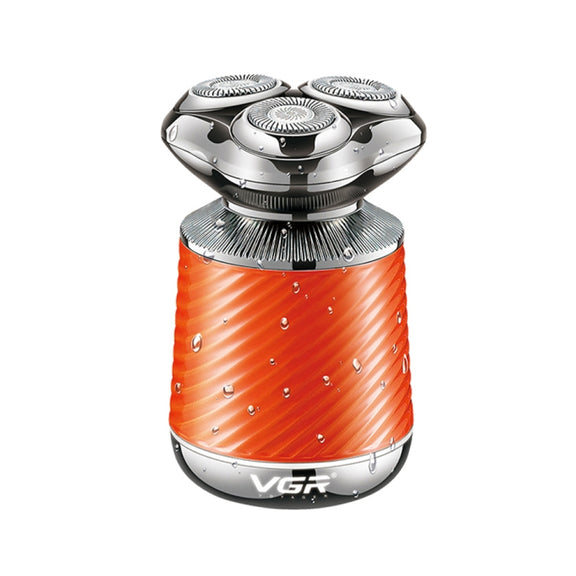 VGR V-391 5W USB 3 in 1 Smart Floating Three-Head Shaver(Orange)