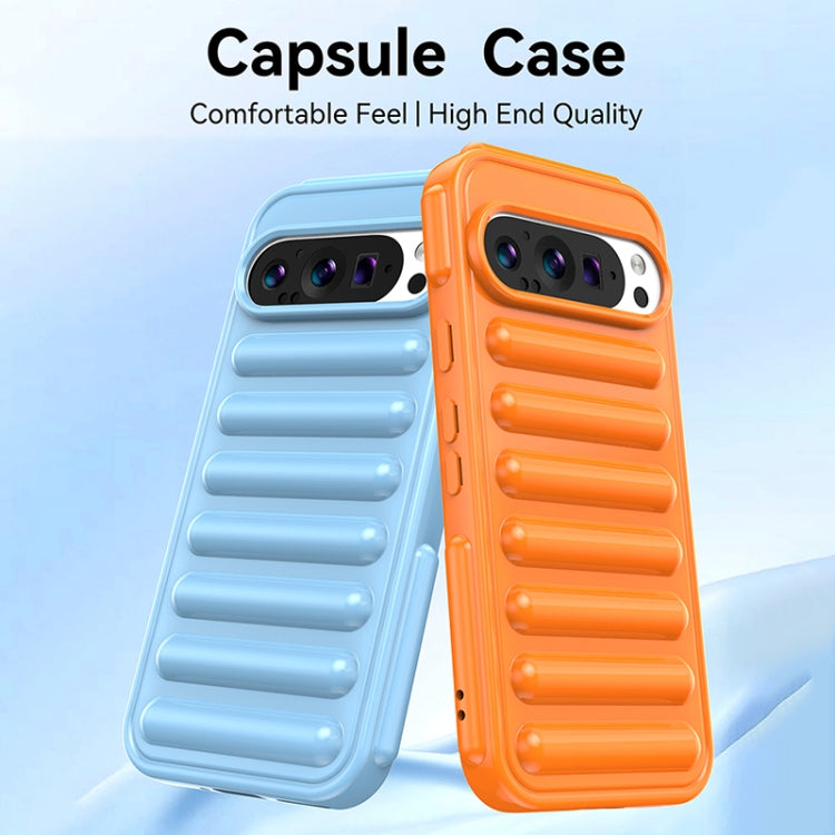 For Google Pixel 9 Capsule Series Candy Color TPU Phone Case(Transparent)