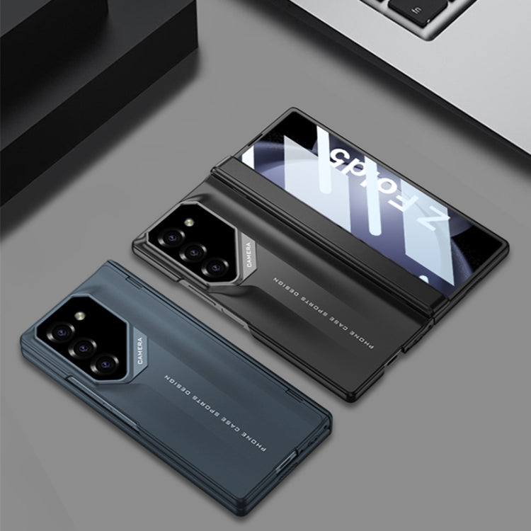 For Samsung Galaxy Z Fold5 GKK Integrated Folding Supercar Phone Case(Black)