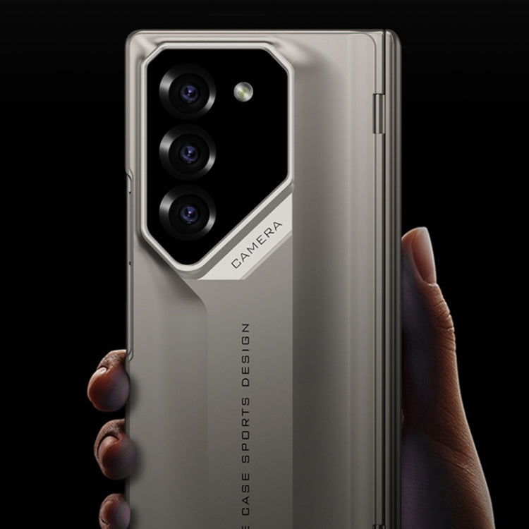 For Samsung Galaxy Z Fold5 GKK Integrated Folding Supercar Phone Case(Black)