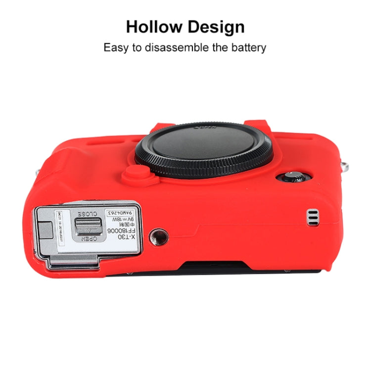 For FUJIFILM X-T30 II Soft Silicone Protective Case(Red)