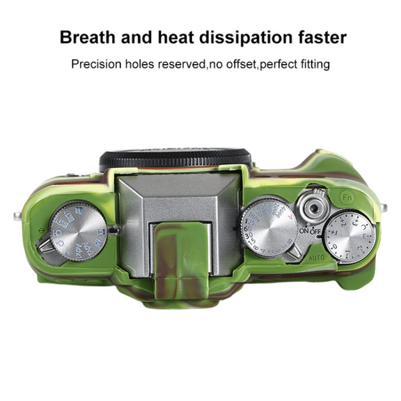For FUJIFILM X-T30 II Soft Silicone Protective Case(Camouflage)