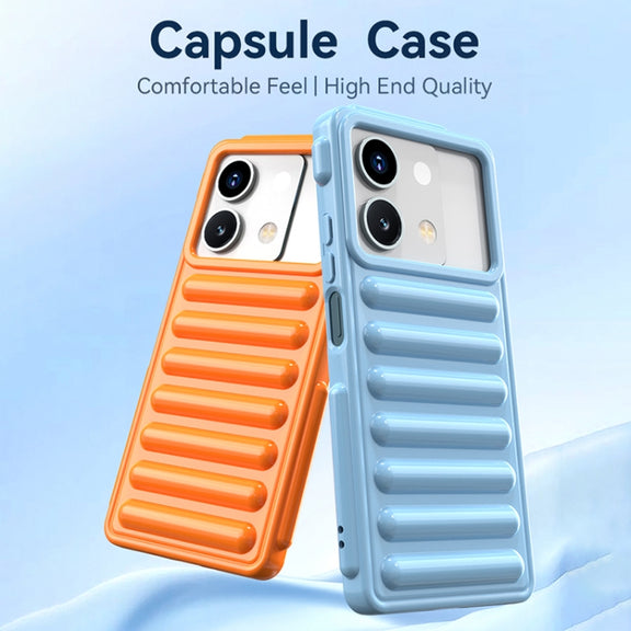 For Redmi K70 Capsule Series Candy Color TPU Phone Case(Blue)