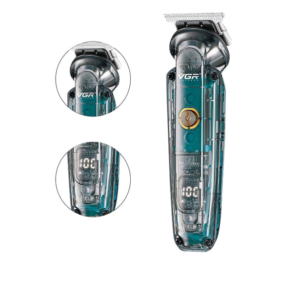 VGR V-949 5W USB LED Digital Display Multifunctional Hair Clipper