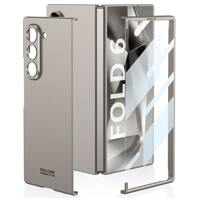 For Samsung Galaxy Z Fold6 GKK Integrated Unbounded Ultra-thin All-inclusive Phone Case(Titanium Grey)