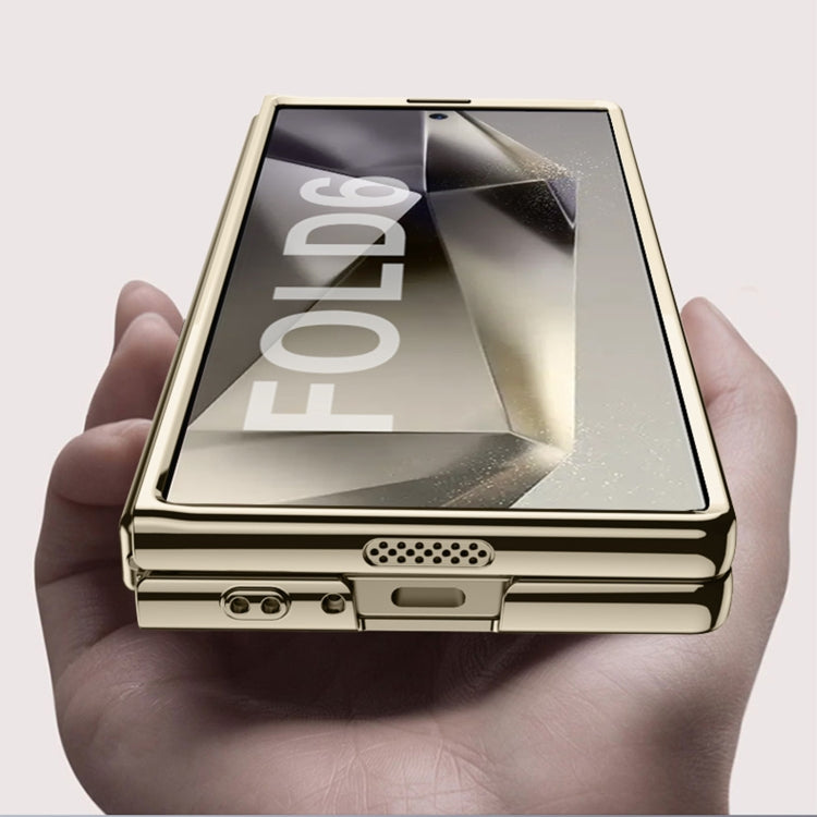 For Samsung Galaxy Z Fold6 GKK Big Hole Electroplating Phantom Full Coverage Phone Case(Silver)
