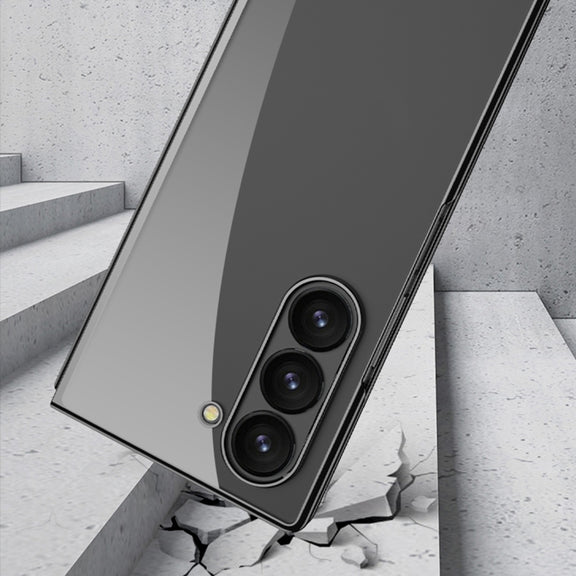 For Samsung Galaxy Z Fold6 GKK Big Hole Electroplating Phantom Full Coverage Phone Case(Silver)