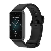 For Honor Band 10 / 9 MIJOBS Solid Color Silicone Watch Band(Black)