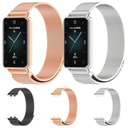 For Honor Band 10 / 9 MIJOBS Milan Magnetic Stainless Steel Watch Band(Silver)