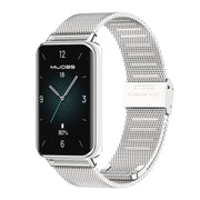 For Honor Band 10 / 9 MIJOBS Milan Buckle Stainless Steel Watch Band(Silver)