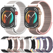 For Huawei Watch Fit3 MIJOBS Breathable Nylon Loop Watch Band(Midnight Blue Black)