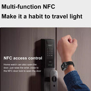 D8 Pro 2.01 inch 2 in 1 Bluetooth Earphone Silicone Strap Smart Watch, Support NFC with Cover(Space Grey)
