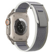 For Apple Watch Ultra 2 49mm Dual-Section Loop Nylon Watch Band(Green Grey) - Watch Bands by PMC TechLife | Online Shopping South Africa | PMC TechLife | Buy Now Pay Later Mobicred