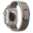 For Apple Watch Ultra 49mm Dual-Section Loop Nylon Watch Band(Blue Grey) - Watch Bands by PMC TechLife | Online Shopping South Africa | PMC TechLife | Buy Now Pay Later Mobicred