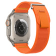 For Apple Watch Ultra 49mm Dual-Section Loop Nylon Watch Band(Orange) - Watch Bands by PMC TechLife | Online Shopping South Africa | PMC TechLife | Buy Now Pay Later Mobicred