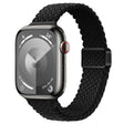 For Apple Watch Series 7 41mm Slim Magnetic Buckle Nylon Braided Watch Band(Black) - free shipping - PMc TechLife - Order now!