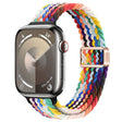 For Apple Watch Series 7 45mm Slim Magnetic Buckle Nylon Braided Watch Band(Rainbow) - free shipping - PMc TechLife - Order now!