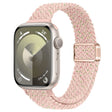 For Apple Watch SE 40mm Slim Magnetic Buckle Nylon Braided Watch Band(Starlight Pink) - free shipping - PMc TechLife - Order now!
