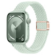 For Apple Watch SE 44mm Slim Magnetic Buckle Nylon Braided Watch Band(Light Mint) - free shipping - PMc TechLife - Order now!