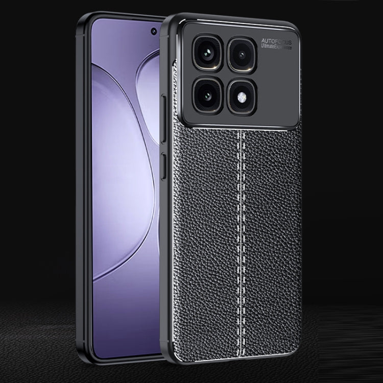 For Redmi K70 Ultra Litchi Texture Shockproof TPU Phone Case(Black)