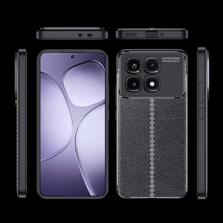 For Redmi K70 Ultra Litchi Texture Shockproof TPU Phone Case(Black)