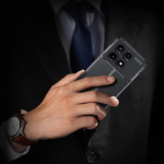 For Redmi K70 Ultra Litchi Texture Shockproof TPU Phone Case(Black)