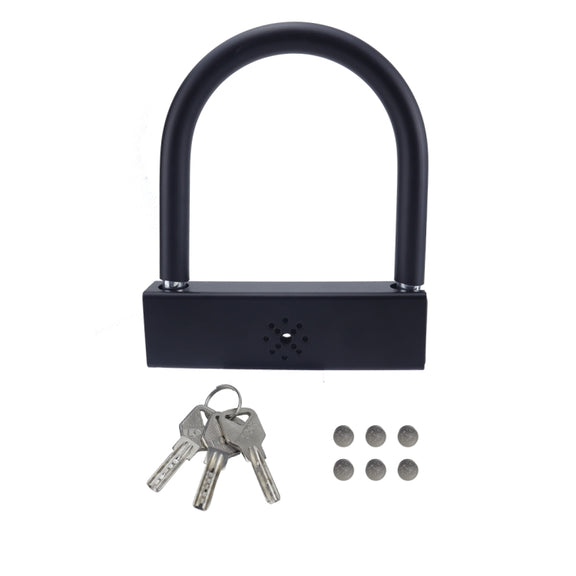 Car U-shaped Anti-theft Alarm Lock(Black)