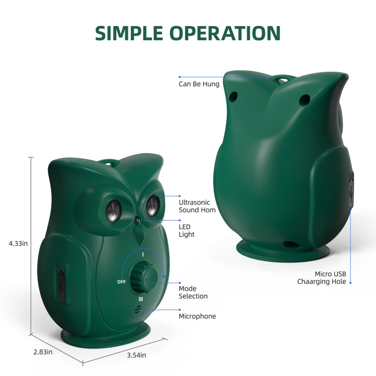 K16 Dual Ultrasonic Bark Stopper Dog Training Device(Green)