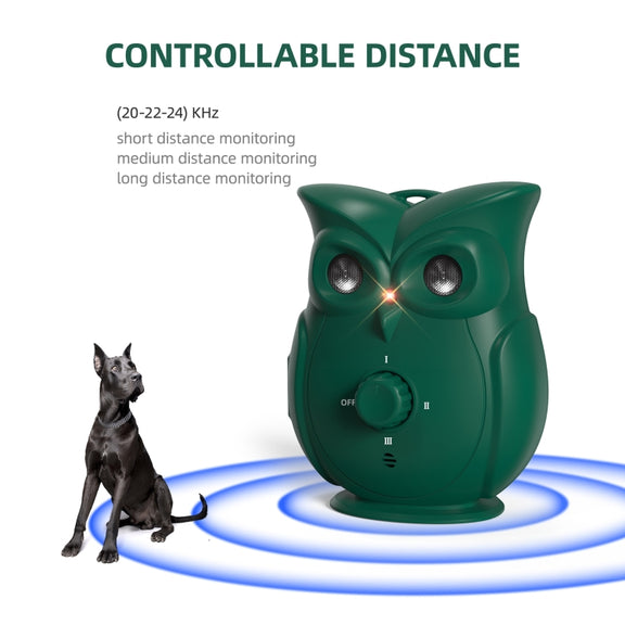 K16 Dual Ultrasonic Bark Stopper Dog Training Device(Green)