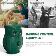 K16 Dual Ultrasonic Bark Stopper Dog Training Device(Green)