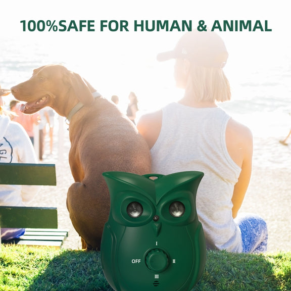 K16 Dual Ultrasonic Bark Stopper Dog Training Device(Green)