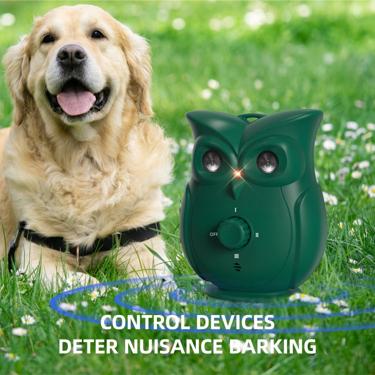K16 Dual Ultrasonic Bark Stopper Dog Training Device(Green)