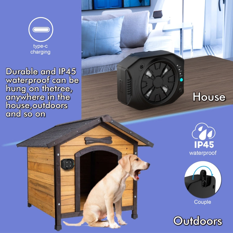 X1 Outdoor Ultrasonic Bark Stopper Dog Training Device(Black)