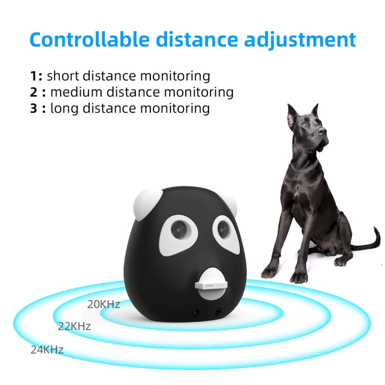 Outdoor Powerful Ultrasonic Bark Stopper Dog Training Device(Black)