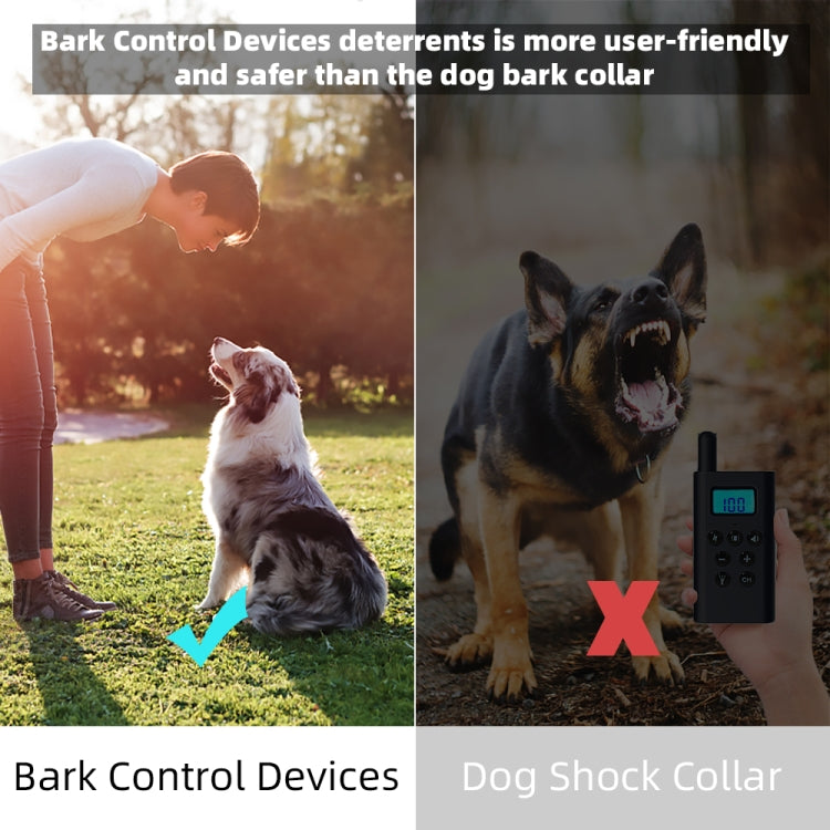 Outdoor Powerful Ultrasonic Bark Stopper Dog Training Device(Black)