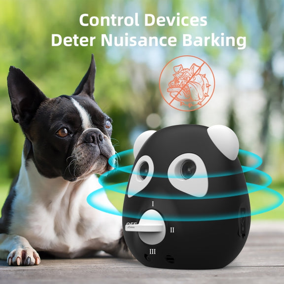 Outdoor Powerful Ultrasonic Bark Stopper Dog Training Device(Black)