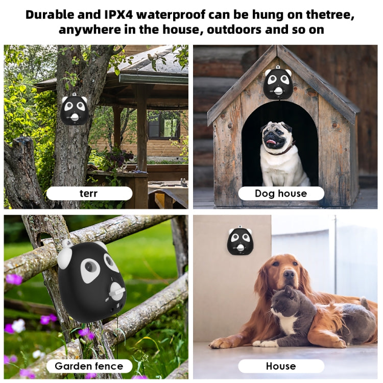 Outdoor Powerful Ultrasonic Bark Stopper Dog Training Device(Black)