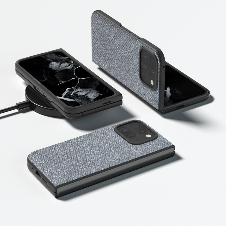 For Google Pixel 9 Pro Fold Diamond Frame Edge Full Coverage Phone Case(Jewel Black)