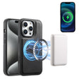 For iPhone 15 Pro Max Denior A13 Skin Feel MagSafe Phone Case(Black) - iPhone 15 Pro Max Cases by Denior | Online Shopping South Africa | PMC TechLife | Buy Now Pay Later Mobicred