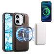 For iPhone 16 Plus Denior A13 Skin Feel MagSafe Phone Case(Brown) - iPhone 16 Plus Cases by Denior | Online Shopping South Africa | PMC TechLife | Buy Now Pay Later Mobicred