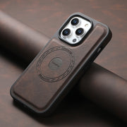 For iPhone 16 Plus Denior A13 Skin Feel MagSafe Phone Case(Brown)