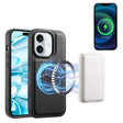 For iPhone 16 Plus Denior A13 Skin Feel MagSafe Phone Case(Black) - free shipping - PMC TechLife - Order now!