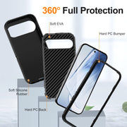 For Google Pixel 9 Pro Life Water-resistant Rugged PC + Silicone Phone Case(Black)