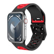 For Apple Watch Series 5 44mm Meteorite Two-color Silicone Watch Band(Black Red) - free shipping - PMc TechLife - Order now!